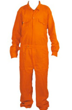 Boiler coverall suit orange